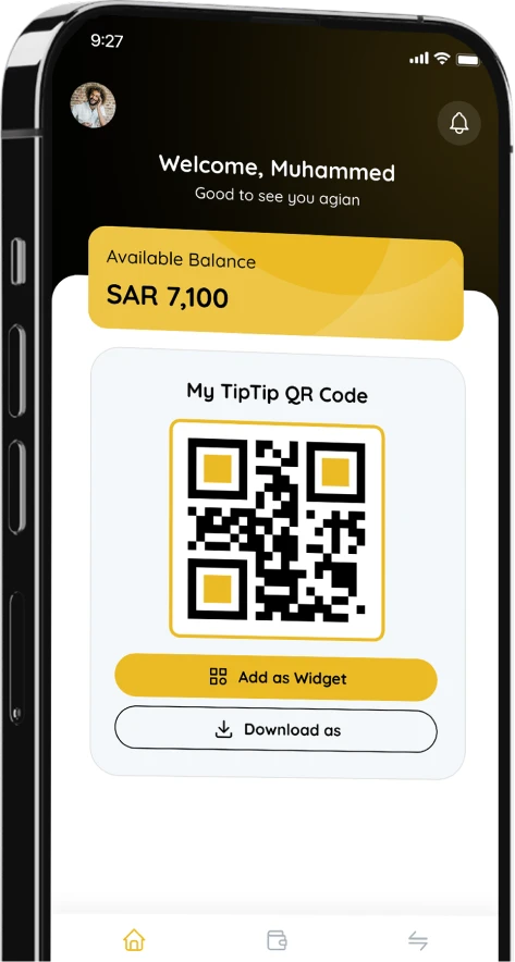 TipTip worker app screens